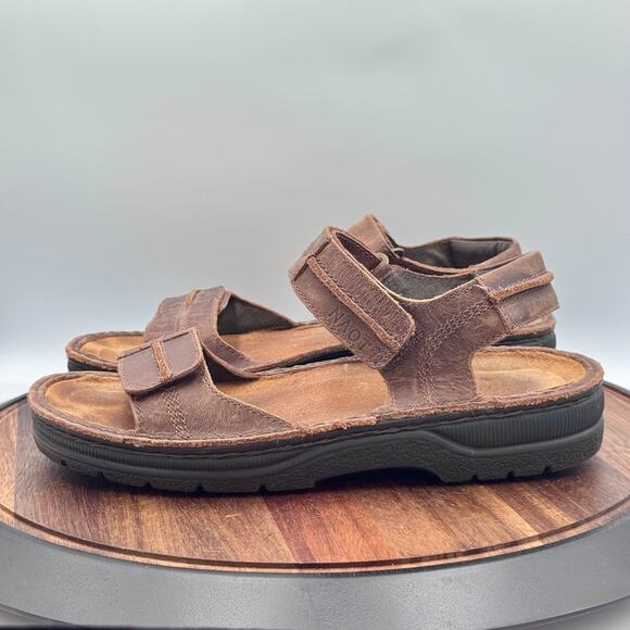 NAOT Arthur Brown Nubuck Oil Sandals Strappy Men\'s EU43/US 10-10.5 Israel main image 9